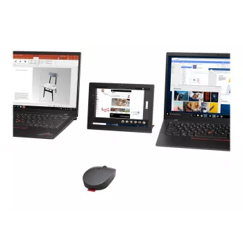 Lenovo Go Multi-Device hiiri toimisto molempikätinen RF Wireless + Bluetooth optinen 2400 DPI