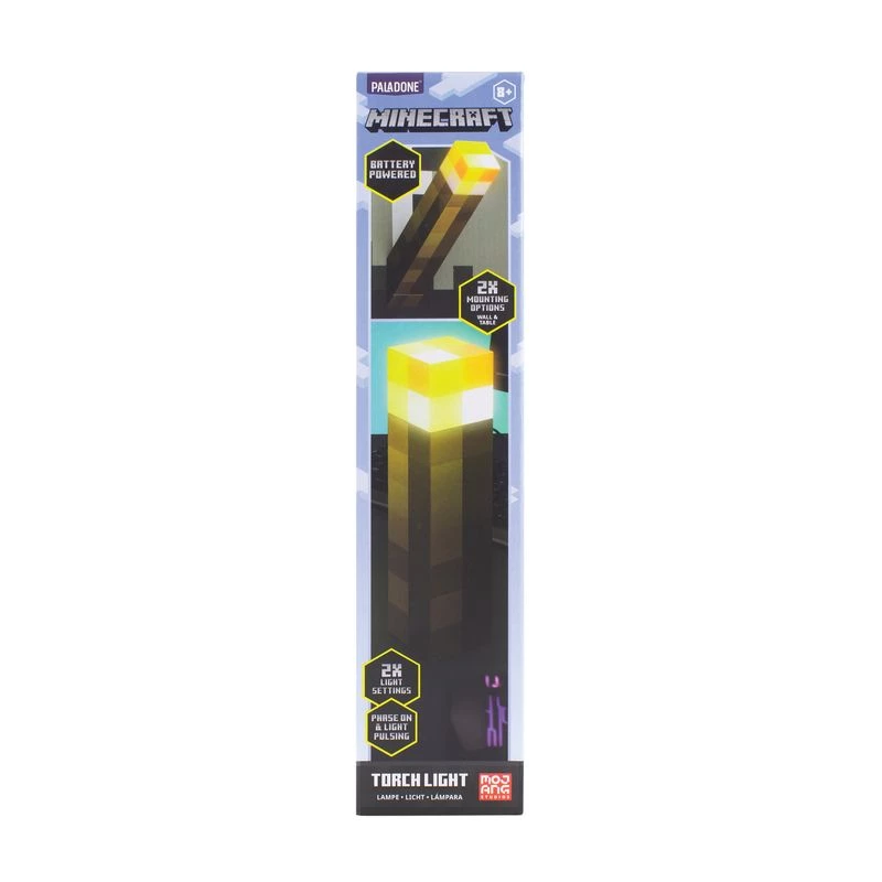 Pöytävalaisin Paladone Torch Light PP9202MCFV3 Minecraft-muotoilu paristokäyttöinen