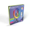 Renkaanmuotoinen valaisin RGB 26 cm jalustalla