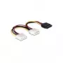 Virtakaapeli SATA HDD DeLOCK 60103 2x 4-pin uros/naaras 0,165 m