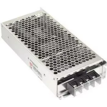 Virtalähde/muunnin MEAN WELL RSD-300E-5 — 300 W, tulo 25.2–46.8 V, lähtö 5 V, RoHS, 97×216×40 mm