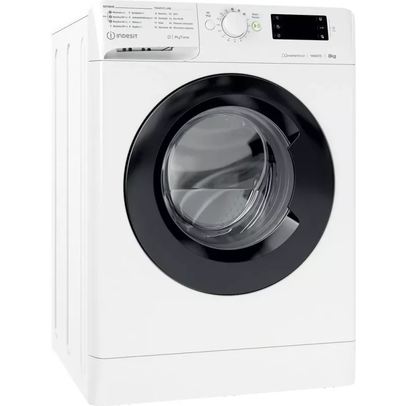 Pesukone INDESIT MTWE81495WBPL 8 kg, 1400 kierr./min, energiatehokkuusluokka B