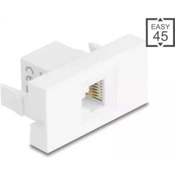 DELOCK RJ12-moduuliliitäntä 6P6C UTP valkoinen 90898