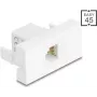 DELOCK RJ12-moduuliliitäntä 6P6C UTP valkoinen 90898