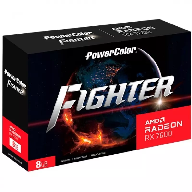 PowerColor Fighter Radeon RX 7600 8GB GDDR6 näytönohjain