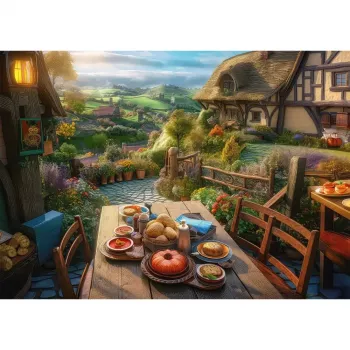 Schmidt Spiele -palapeli 'Frühstück mit Aussicht' 1000 palaa, 693 mm leveä