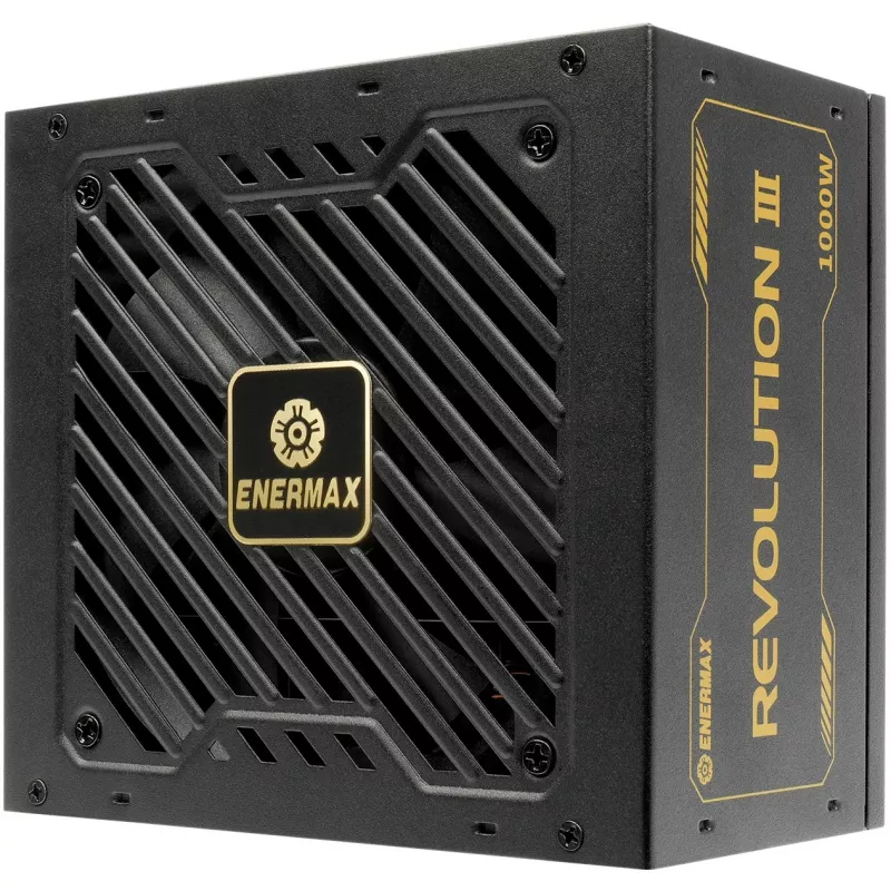 Virtalähde ENERMAX ERV1000G-AHG-MAC, 1000 W, 20+4-Pin-ATX, täysmodulaarinen, 80 PLUS Gold, musta
