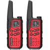 Kannettava radiopuhelin Baofeng BF-T25E — 16 kanavaa, 0,5 W, Li-Ion 1400 mAh, 2 kpl:n pakkaus (punainen)