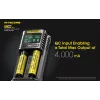 Nitecore UMS2 akkulaturi kotitalousparistoille DC litiumioni nikkelikadmium
