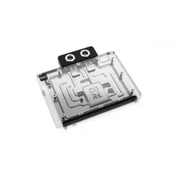 Alphacool 10265 -taustalevy akryyli alumiini kromi kupari nailon musta 161 mm