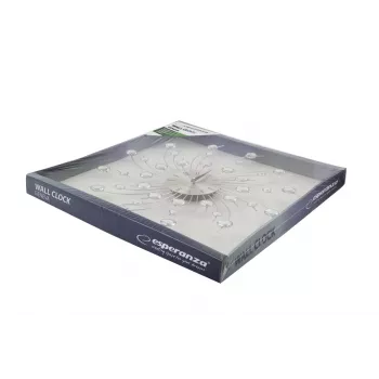 Mekaaninen seinäklokki ESPERANZA EHC004, metallikehys, Ø50 cm, 2,5 cm paksuus, paristo AA 1,5 V (1)