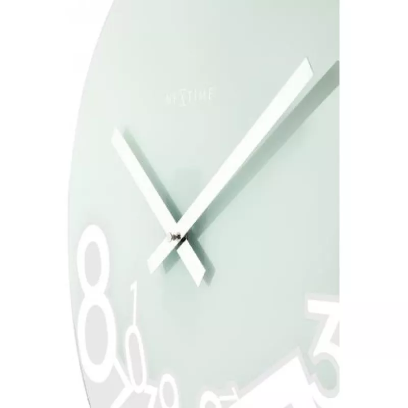 NeXtime kello 8115 Dropped, Ø43 cm, seinäkello, hopea