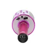 Mikrofoni MANTA MIC11-PK pinkki — johdollinen 3,5 mm liitäntä, kevyt käsikapula