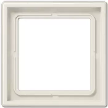 Seinäkyttkimen peitelevy JUNG LS 981 W norsunluu — ruuviton duroplast-peitelevy, 81×81 mm