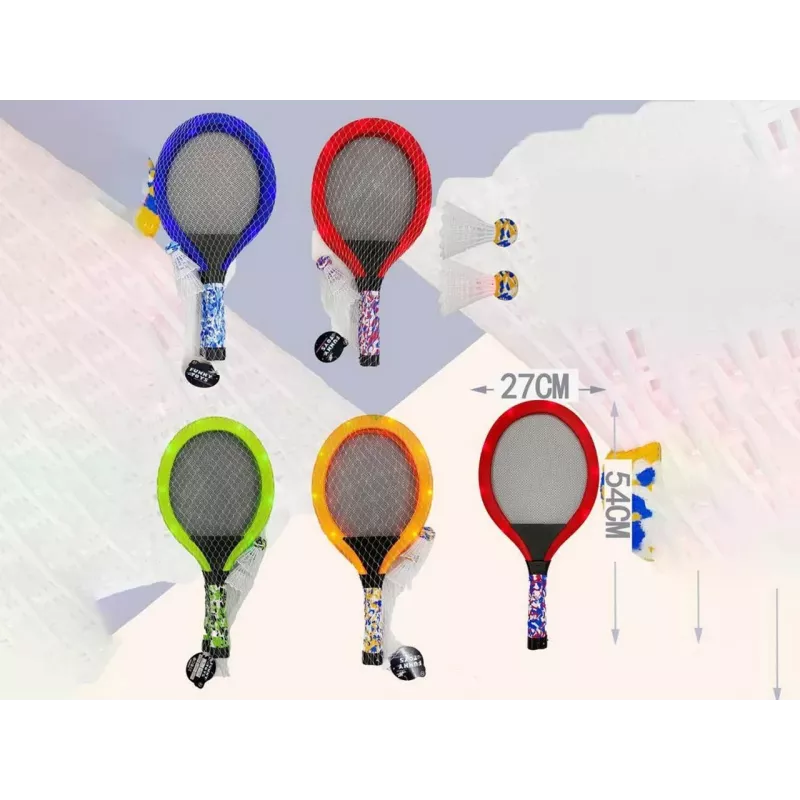 Rantatennismaila Madej 005656 valaistu muotoilu – yksiosainen maila rantapeliin