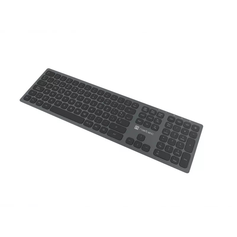 NATEC NKL-1830 näppäimistö yleiskäyttöön RF langaton Bluetooth QWERTY espanja musta harmaa