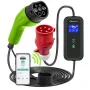 Qoltec kannettava sähköauton laturi säädettävä 2in1 Type2 | 7kW | 230V | CEE 3 PIN | Wi-Fi | LCD | kannettava | Wallbox | 5m