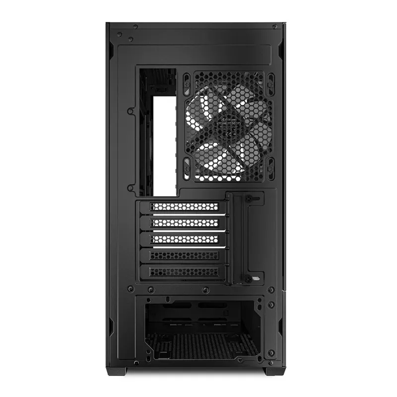 Sharkoon MK6 RGB Micro-ATX tietokonekotelo, musta, karkaistu lasi