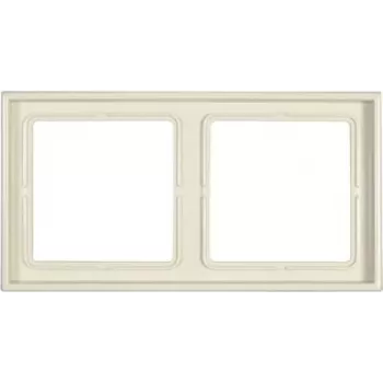 JUNG LS 982 W -peitekehys 2-osainen, norsunluu, ruuviton, duroplast, 81x152 mm