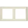 JUNG LS 982 W -peitekehys 2-osainen, norsunluu, ruuviton, duroplast, 81x152 mm