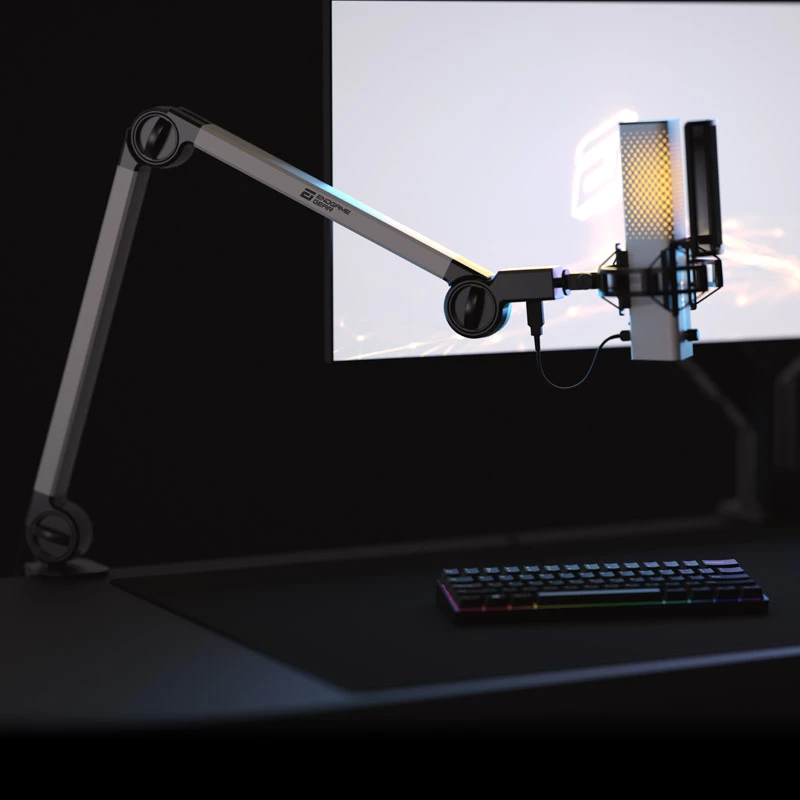 Endgame Gear MICARM + XSTRM USB-mikrofoni – valkoinen