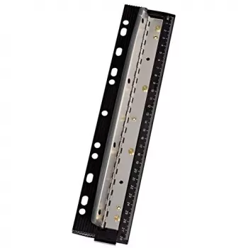 Lävistin WEDO 67 9401 – 4-reikäinen metallilävistin, musta, lävistyskapasiteetti 3 mm, 66 mm leveys