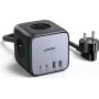 Ugreen DigiNest Pro 1 AC-pistorasia(a) Type-C 1,8 m 4 3680 W musta