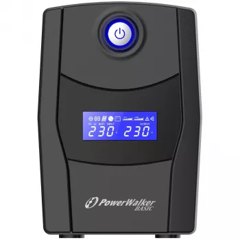 PowerWalker VI 800 STL Line-Interactive 800VA 2AC-lähtöä Tower musta keskeytymätön virransyöttö (UPS) (10121073)