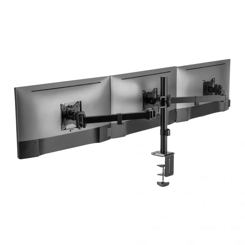 Näyttöteline SBOX LCD-352/3-2 13–27 tuuman näytöille, 3 vartta, max. 9 kg per varsi, VESA 100x100