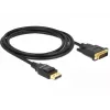 DeLOCK - videokaapeli - Single Link - DisplayPort (M) - DVI-D (M) - DisplayPort 1,2a - 2,0m - passiivinen - musta (85313)