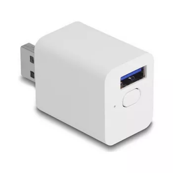 Älypistorasia DELOCK 11832 — älykäs Wi-Fi-sisäpistorasia, 2 A, 2400 MHz, valkoinen
