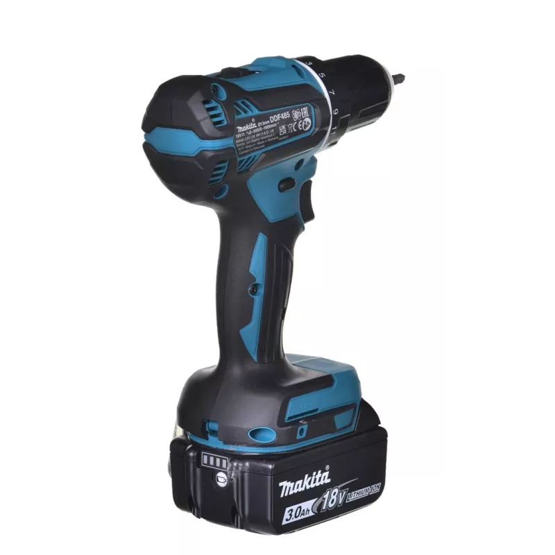 MAKITA DDF485RF3J porakone 3x 18V 3Ah