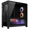 Corsair FRAME 4000D LCD RS PC-kotelo, Midi Tower, ATX, ARGB, karkaistu lasi - musta