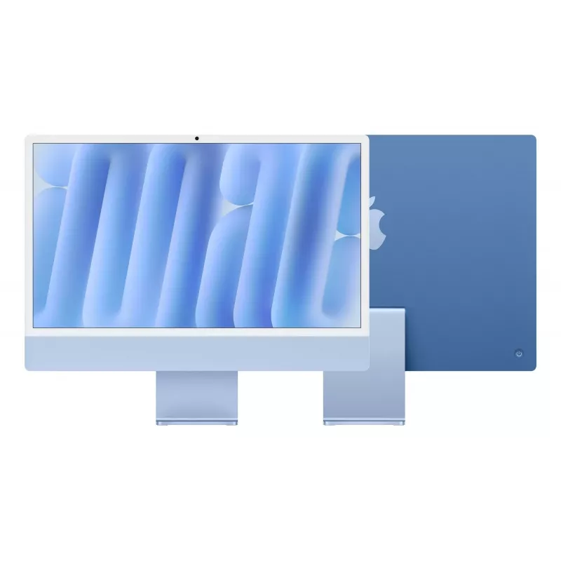 iMac 24 inch: M4 10/10, 16 GB, 512 GB SSD – sininen