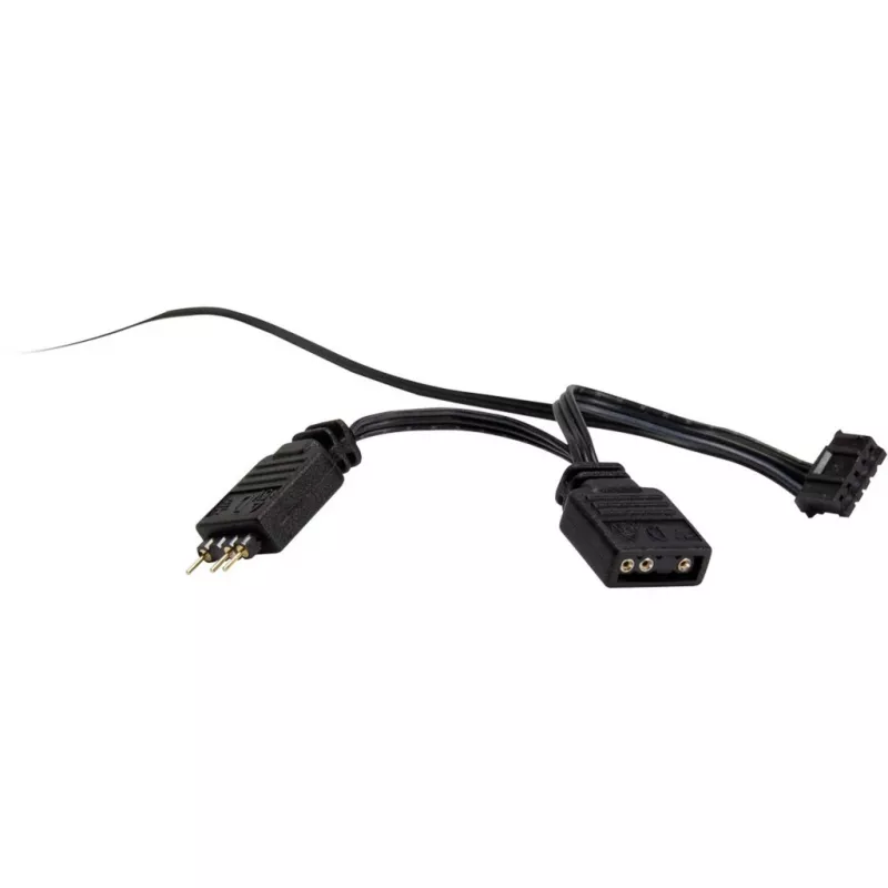 Inter-Tech 88885539 Argus RS-141 RGB kotelotuuletin, 140x140x25 mm, 1200 rpm, musta