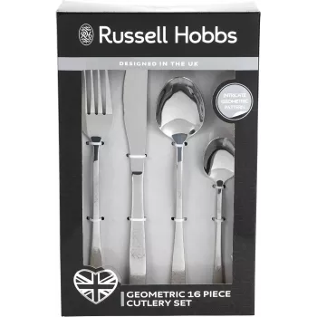 Aterinsetti Russell Hobbs RH01519EU7 16-osainen geometrinen muotoilu, ruostumaton teräs