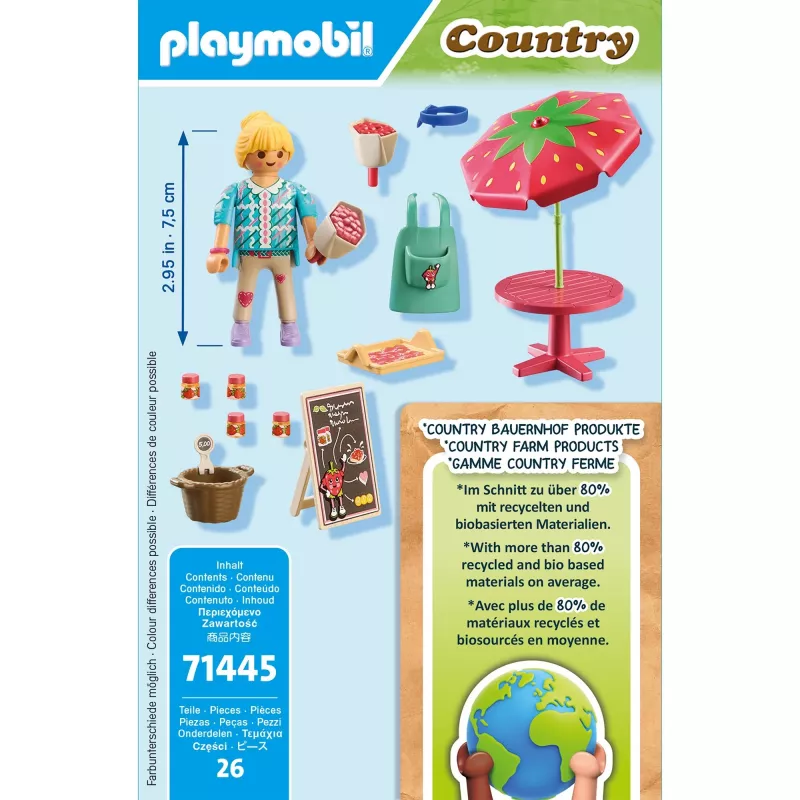 Playmobil Country itse tehty mansikkahillokoju