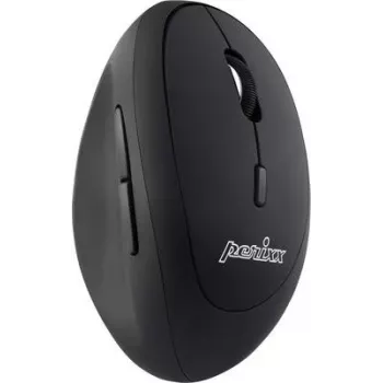Perixx PERIMICE-719, pieni langaton ergonominen hiiri, oikeakätisille, musta