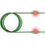 Sacon EasyLan FO LED -patch-kaapeli Premium, duplex - patch-kaapeli - LC monimuoto (uros) - LC monimuoto (uros) - 1 m - kuitu - duplex - 50/125 mikrometriä - OM3 - akvamariini, RAL 6027