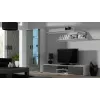 Cama TV-taso SOHO 180 valkoinen/harmaa kiiltävä