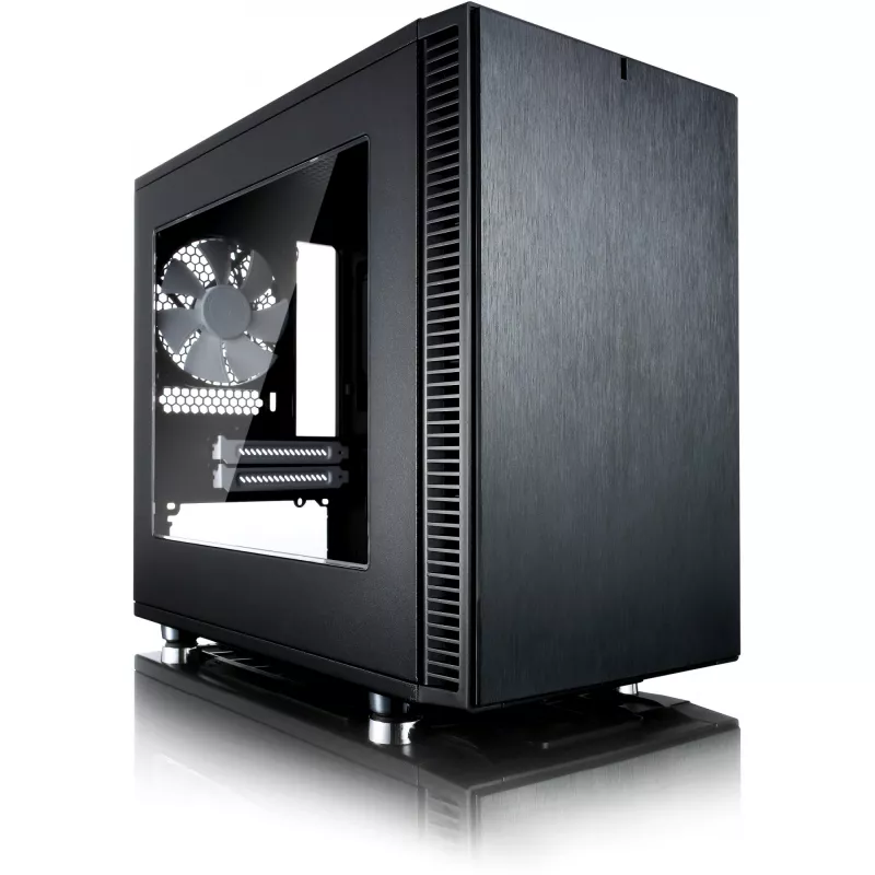 Fractal Design Define Nano S - Window - Tower - ITX - ilman virtalähdettä (ATX) - musta - USB/audio (FD-CA-DEF-NANO-S-BKW)