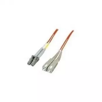Intellinet kuitu-kaapeli, OM2, LC/SC, 1 m, oranssi, duplex, multimode, 50/125 µm, LSZH, kuitu, elinikäinen takuu