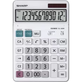 Sharp EL-340W laskin pöytämalli näyttö valkoinen