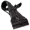 SILVERSTONE 24-pin ATX -jatkokaapeli SST-PP06BE-MB35, 350 mm, musta