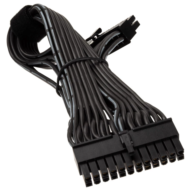 SILVERSTONE 24-pin ATX -jatkokaapeli SST-PP06BE-MB35, 350 mm, musta