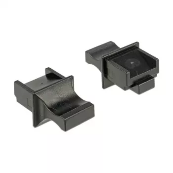 Liitäntäsuojus RJ-45 DeLOCK 64020 musta 10 kpl