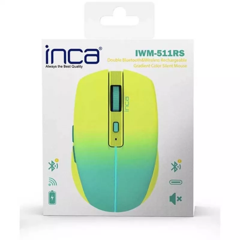 Cian Technology GmbH INCA hiiri IWM-511RS Bluetooth+langaton RGB perusväri keltainen