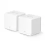 MERCUSYS Halo H60X mesh-järjestelmä (2 kpl pakkaus) Dualband-Wi‑Fi 6, 1500 Mbit/s, jopa 350 m², 2x LAN, sisäiset antennit, valkoinen