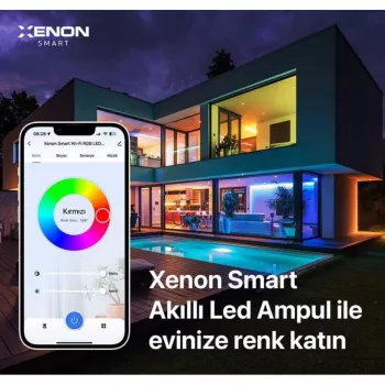 XENON Smart X7021 Smart LED RGB -lamppu, 9 W, Wi-Fi, Bluetooth, valkoinen