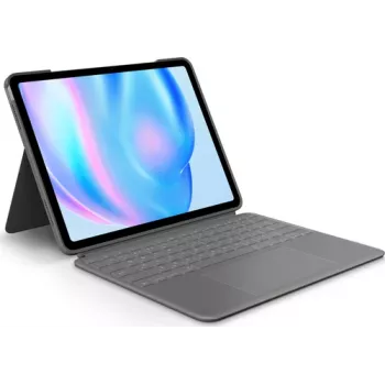 Logitech Combo Touch - näppäimistö- ja foliokotelo - trackpadilla - taustavalaistu - Apple Smart Connector - Q